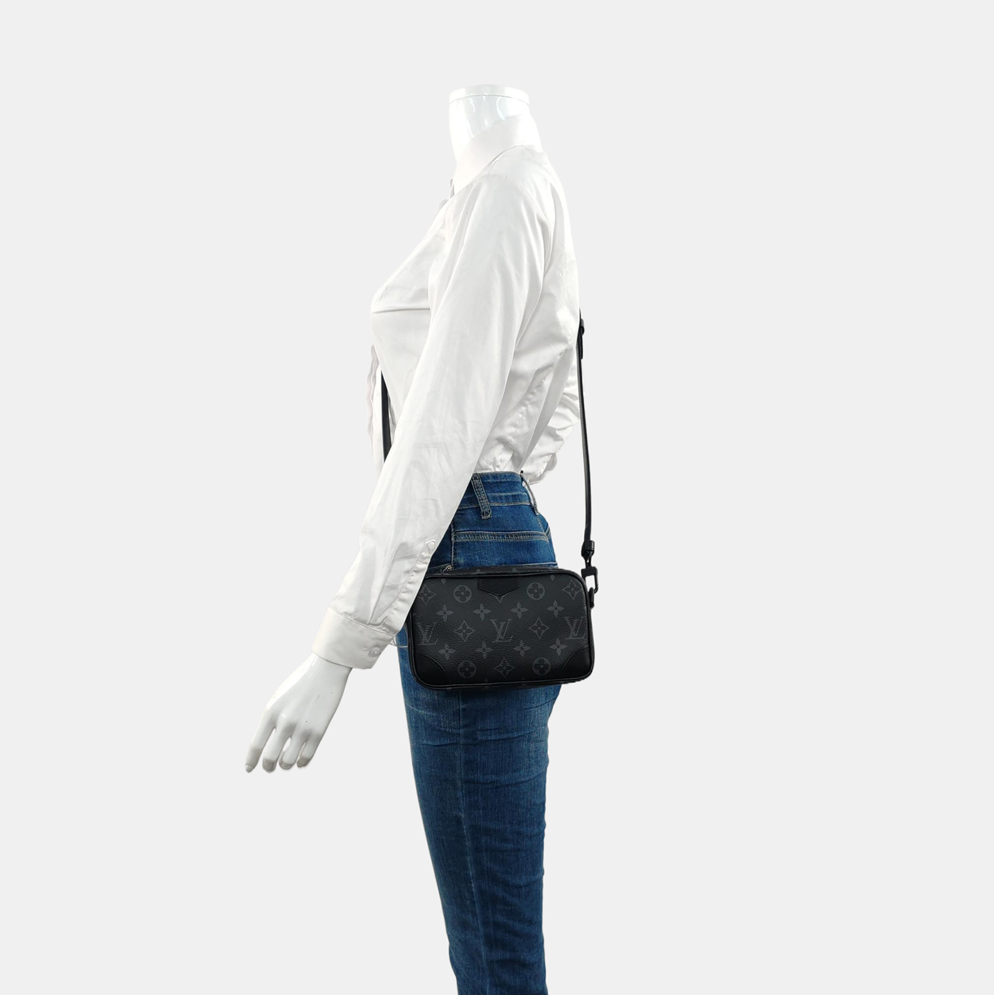 TROCADERO Mini Monogram Coated Canvas Black