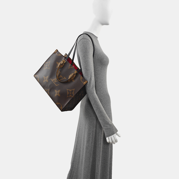 ONTHEGO MM Monogram Coated Canvas Brown