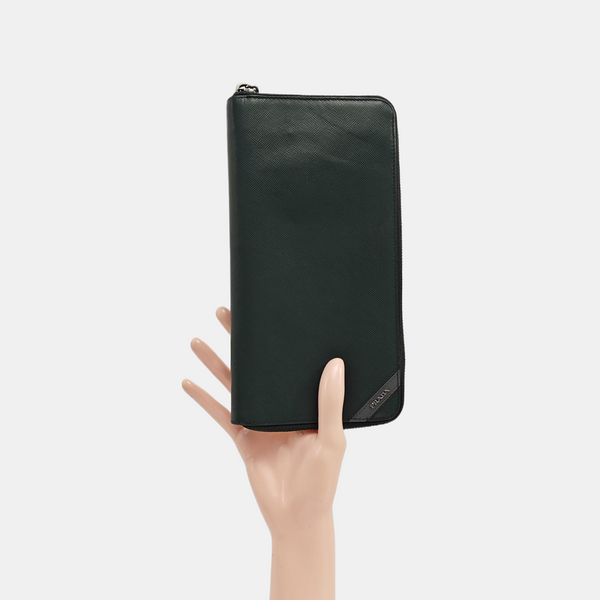 Saffiano Calfskin Wallet Green