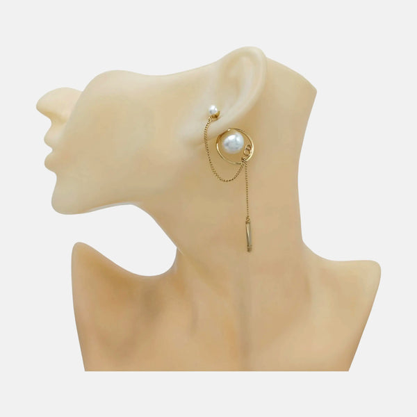 Dior Tribales Brass White Earrings