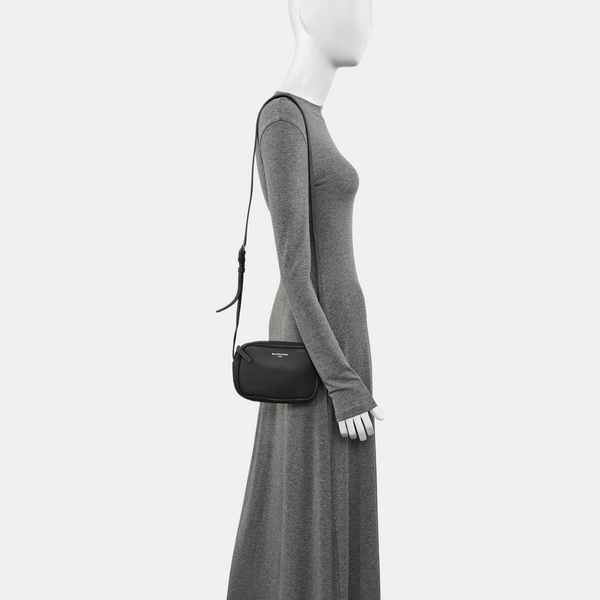 Calfskin Shoulder Bag Gray