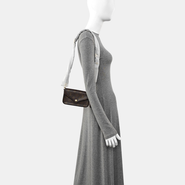 FÉLICIE Monogram Coated Canvas Brown