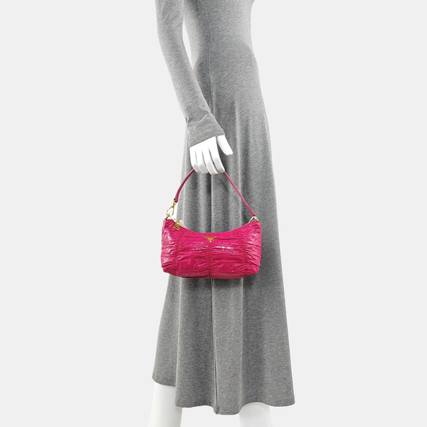 Patent Leather Top Handle Bag Pink