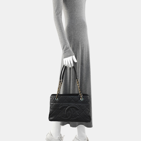 CC TIMELESS SOFT Quilted Grained Calfskin Black