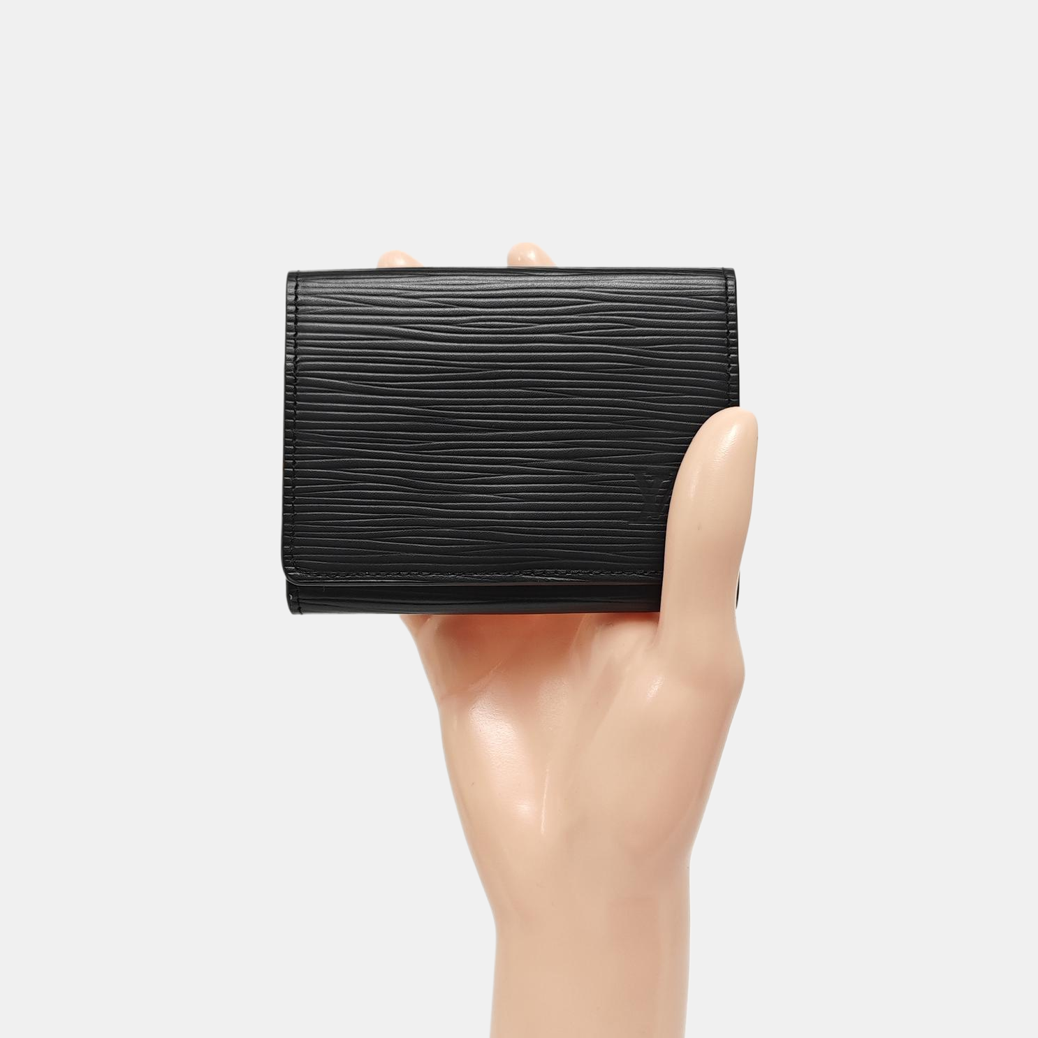 ENVELOPPE Epi Black Card Holder