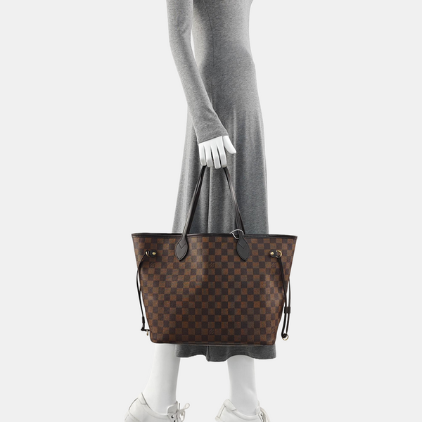 NEVERFULL MM Damier Ebene Coated Canvas Brown