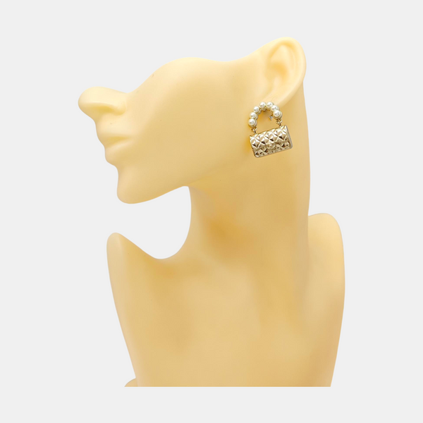 Metal Gold Stud Earrings