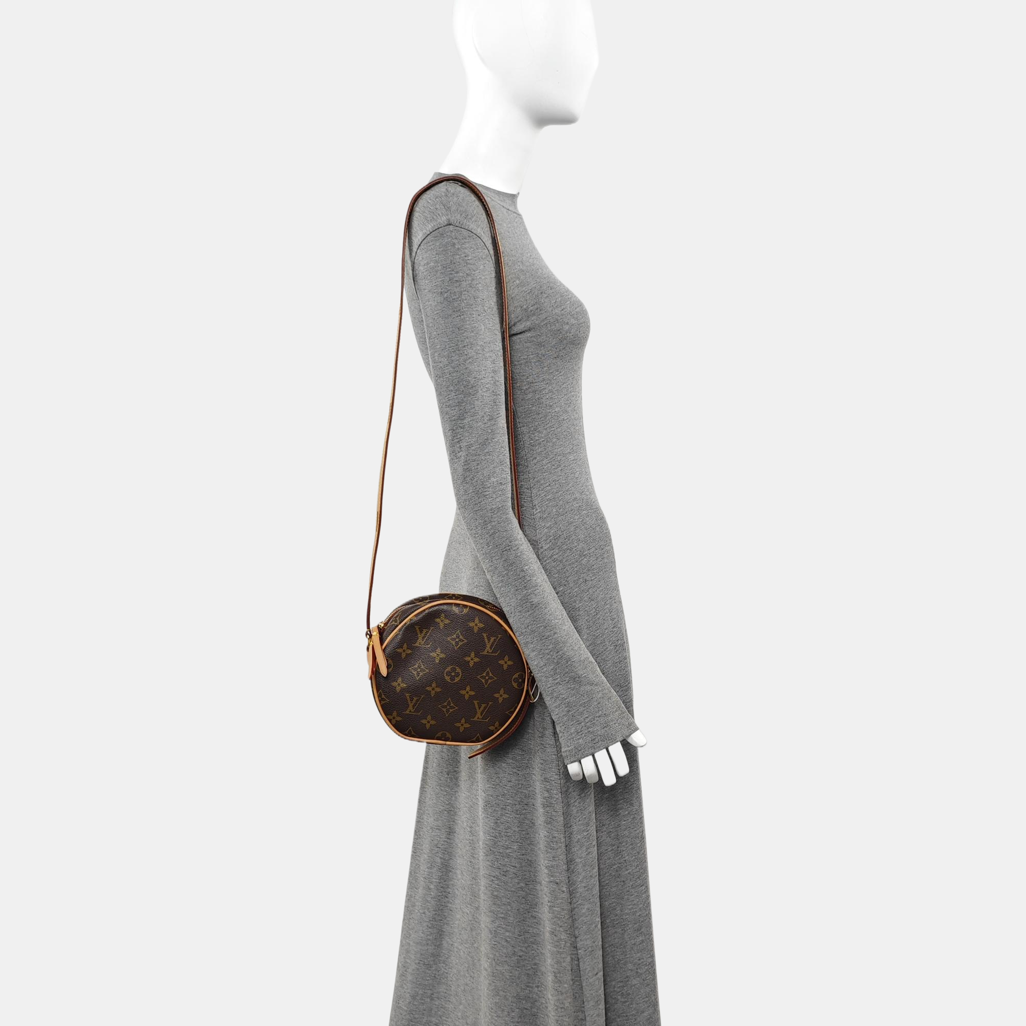 BOITE CHAPEAU PM Monogram Coated Canvas Brown