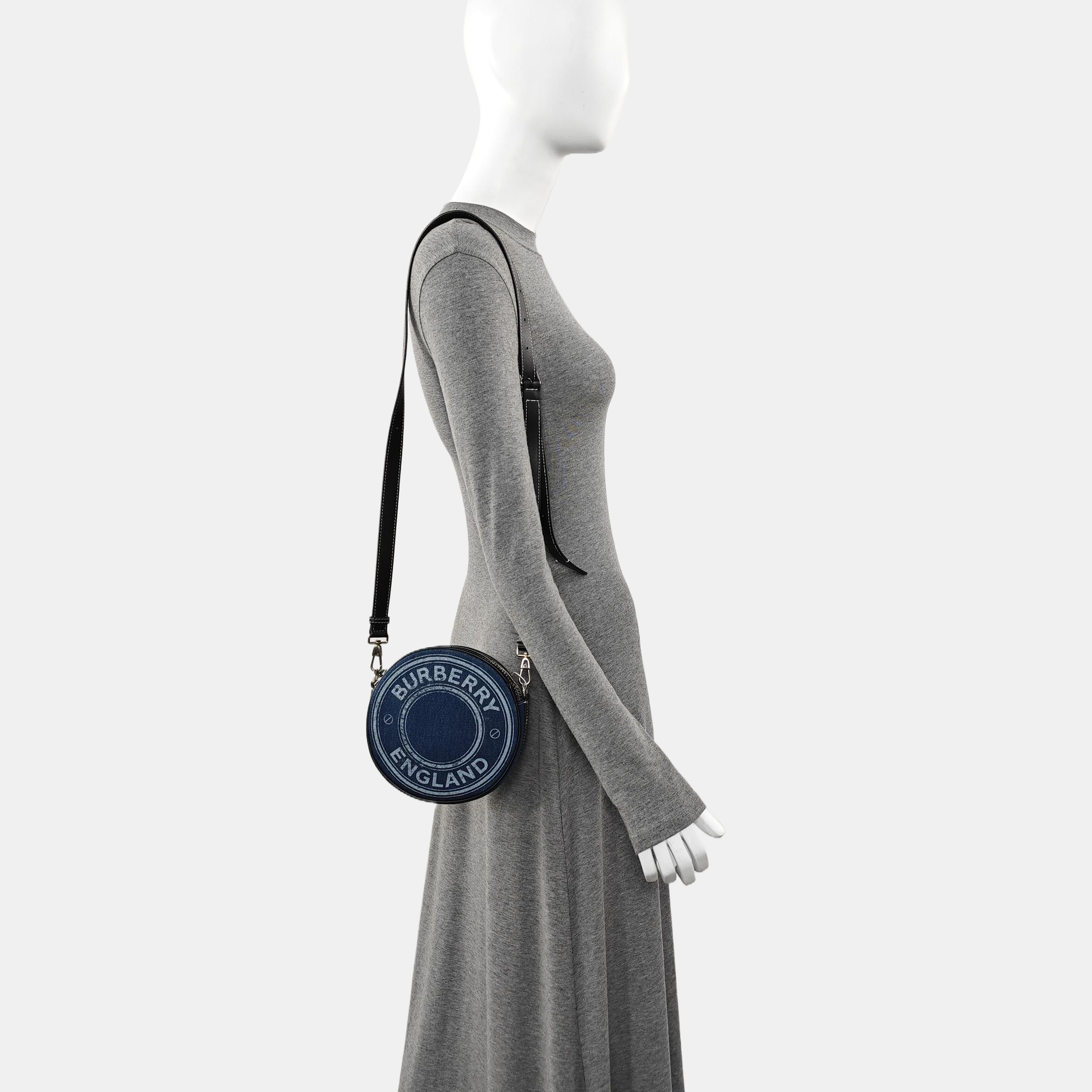 Fabric Crossbody Bag Blue
