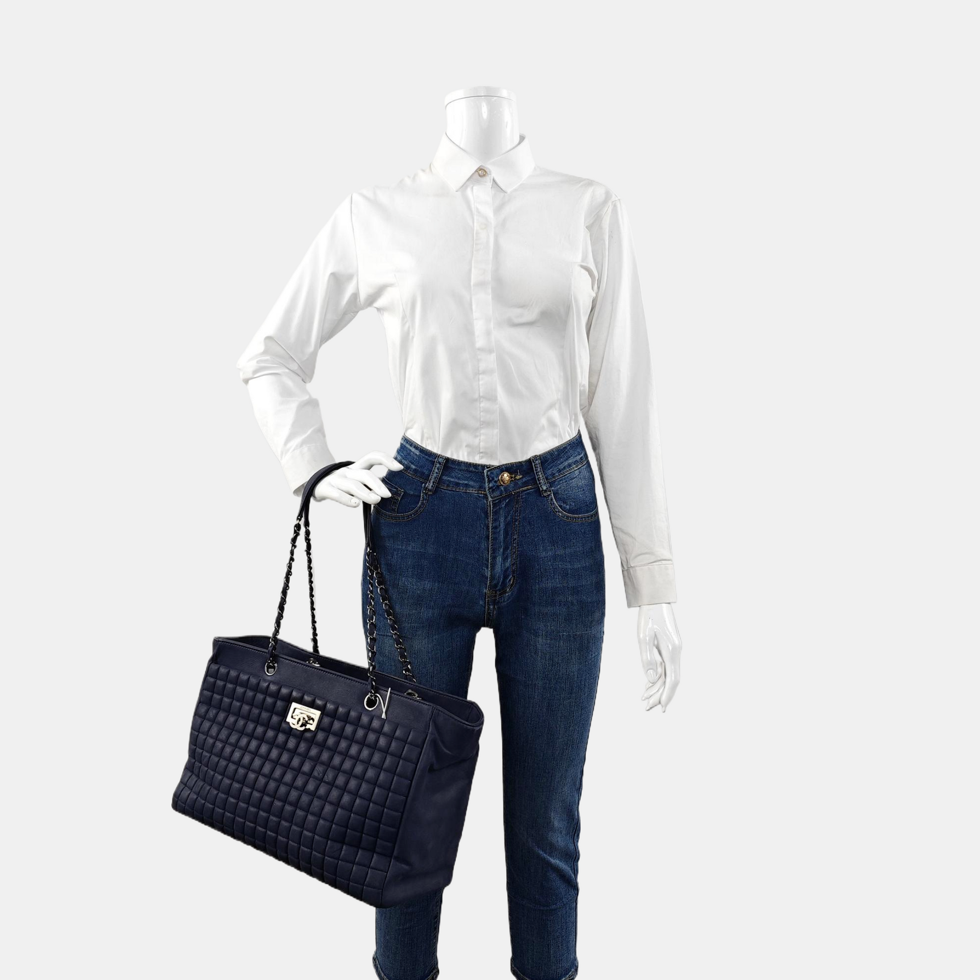 Quilted Calfskin Blue