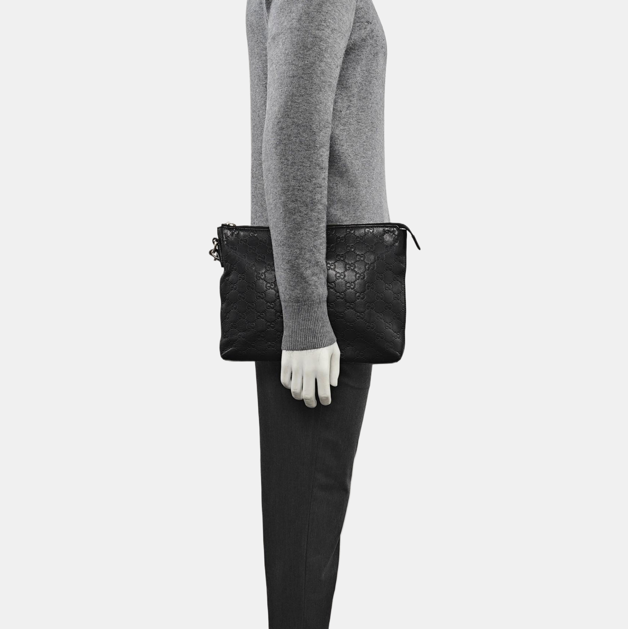 Signature Monogram Calfskin Black