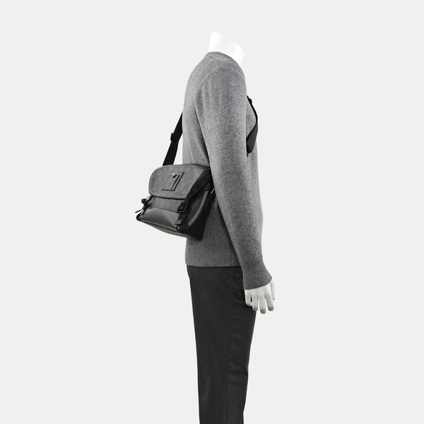 VOYAGER PM Monogram Coated Canvas Black