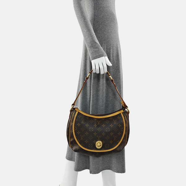 TULUM PM Monogram Coated Canvas Brown