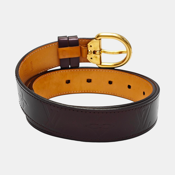 Leather Belt Red