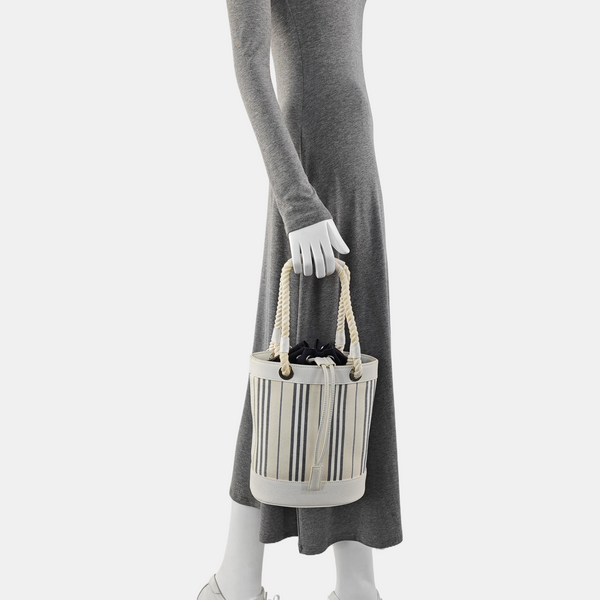 Canvas Bucket Bag Beige