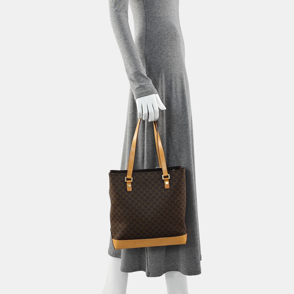 MACADAM TOTE Coated Canvas Brown