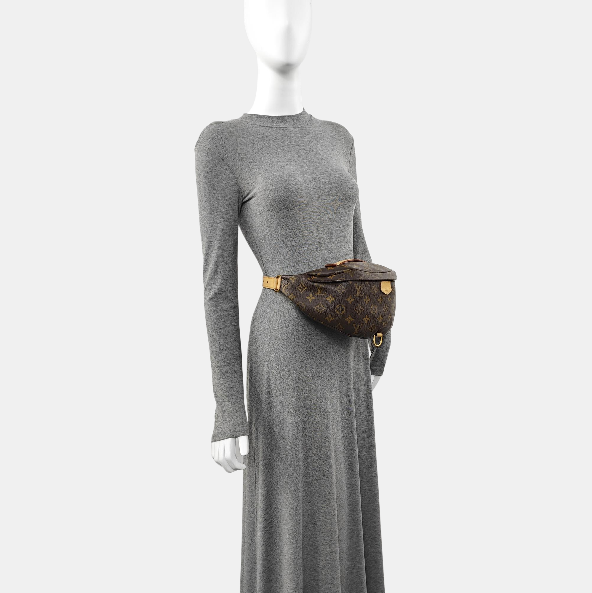 BUMBAG Monogram Coated Canvas Brown