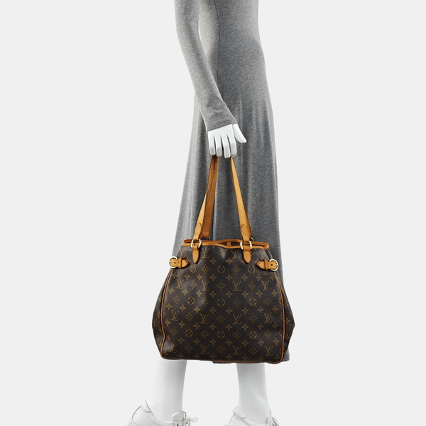 BATIGNOLLES MM Monogram Coated Canvas Brown