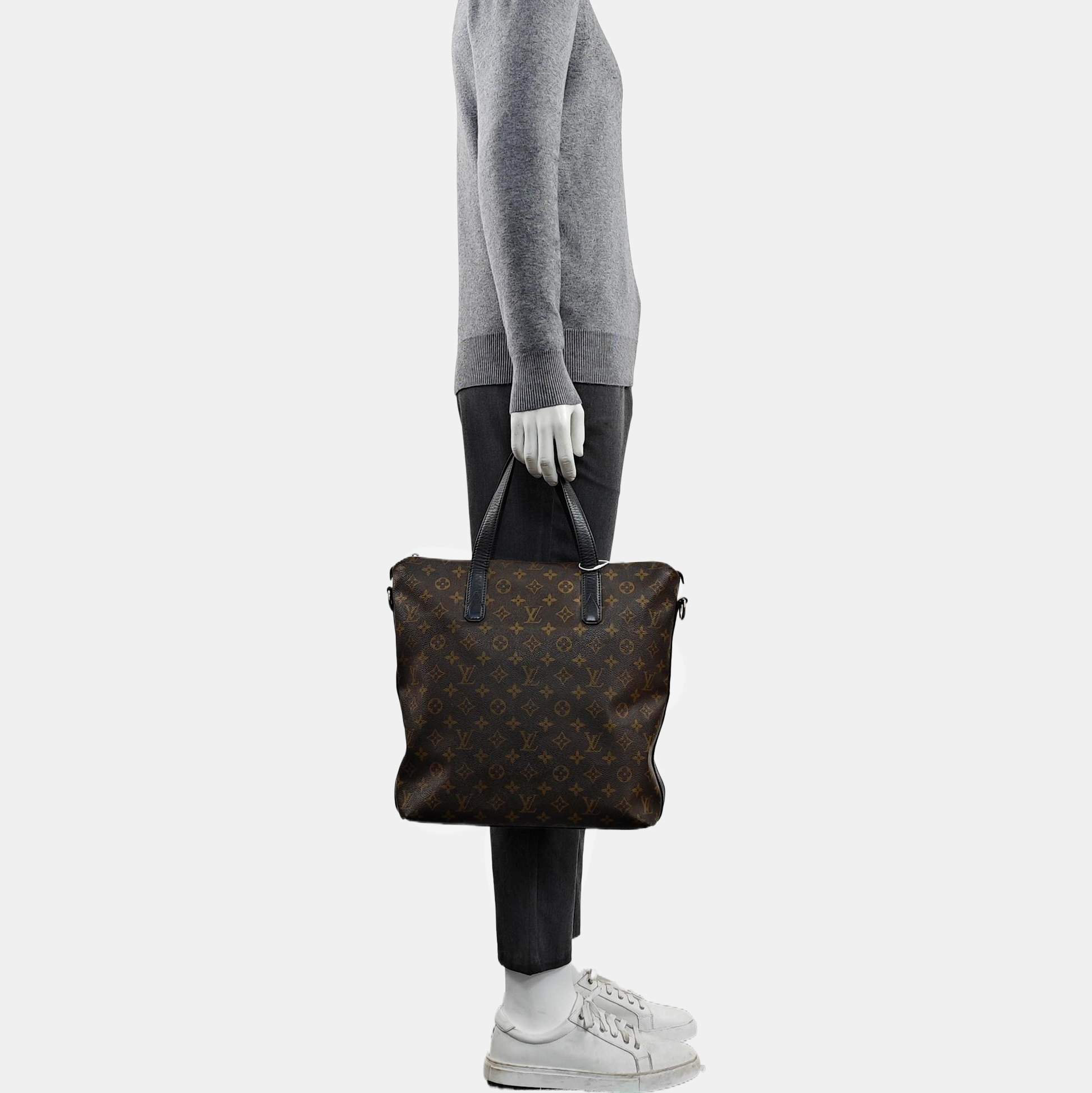 KITAN Monogram Coated Canvas Brown
