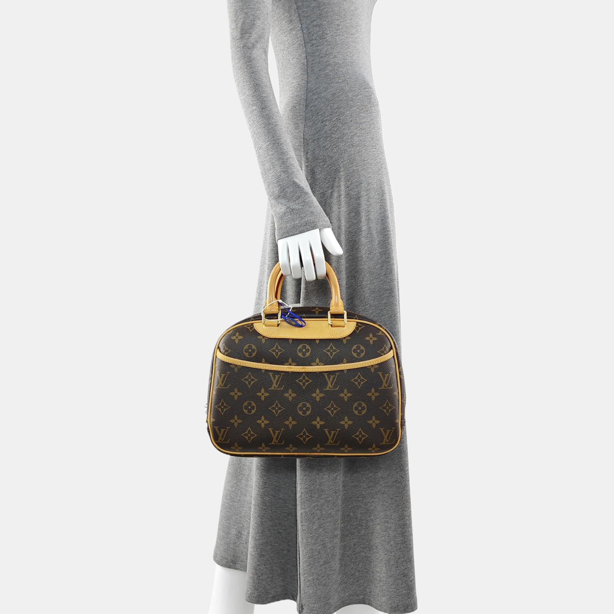 DEAUVILLE Monogram Coated Canvas Brown