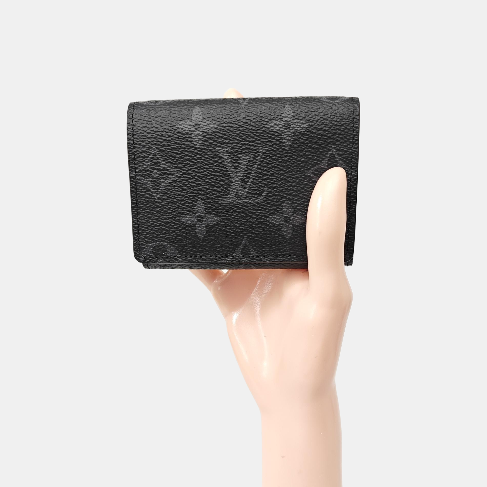 Monogram Coated Canvas Wallet Black