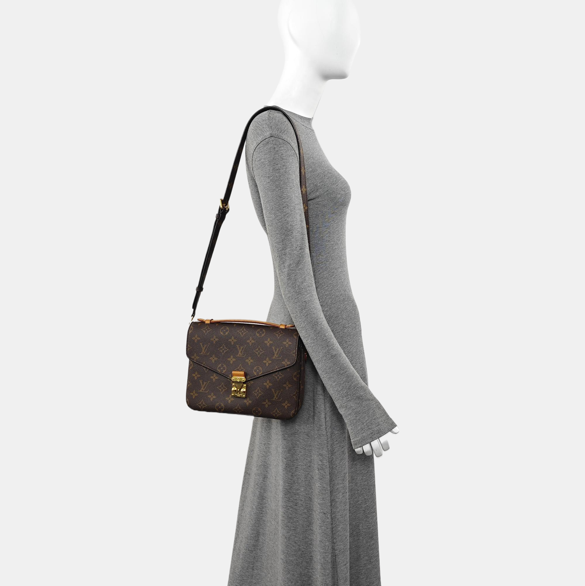 MONCEAU 26 Monogram Coated Canvas Brown