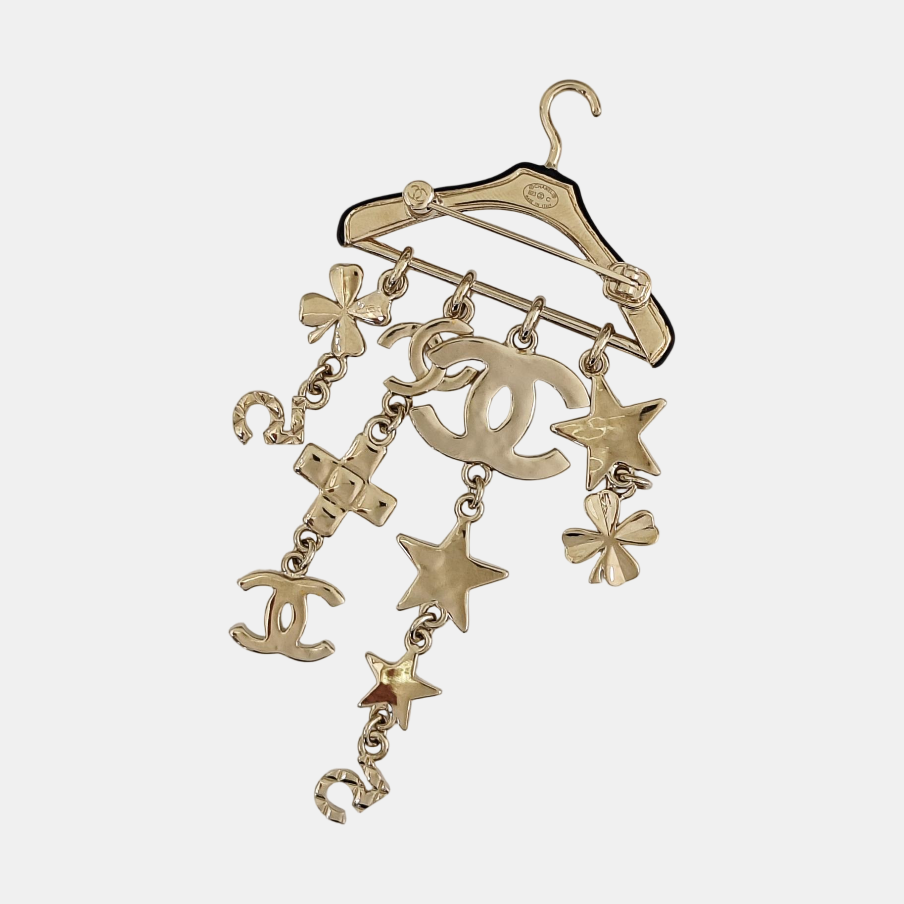 Metal Gold Brooch
