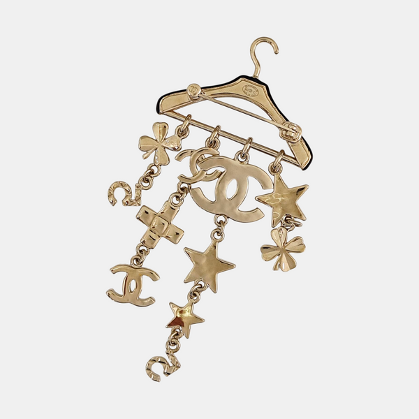 Metal Gold Brooch