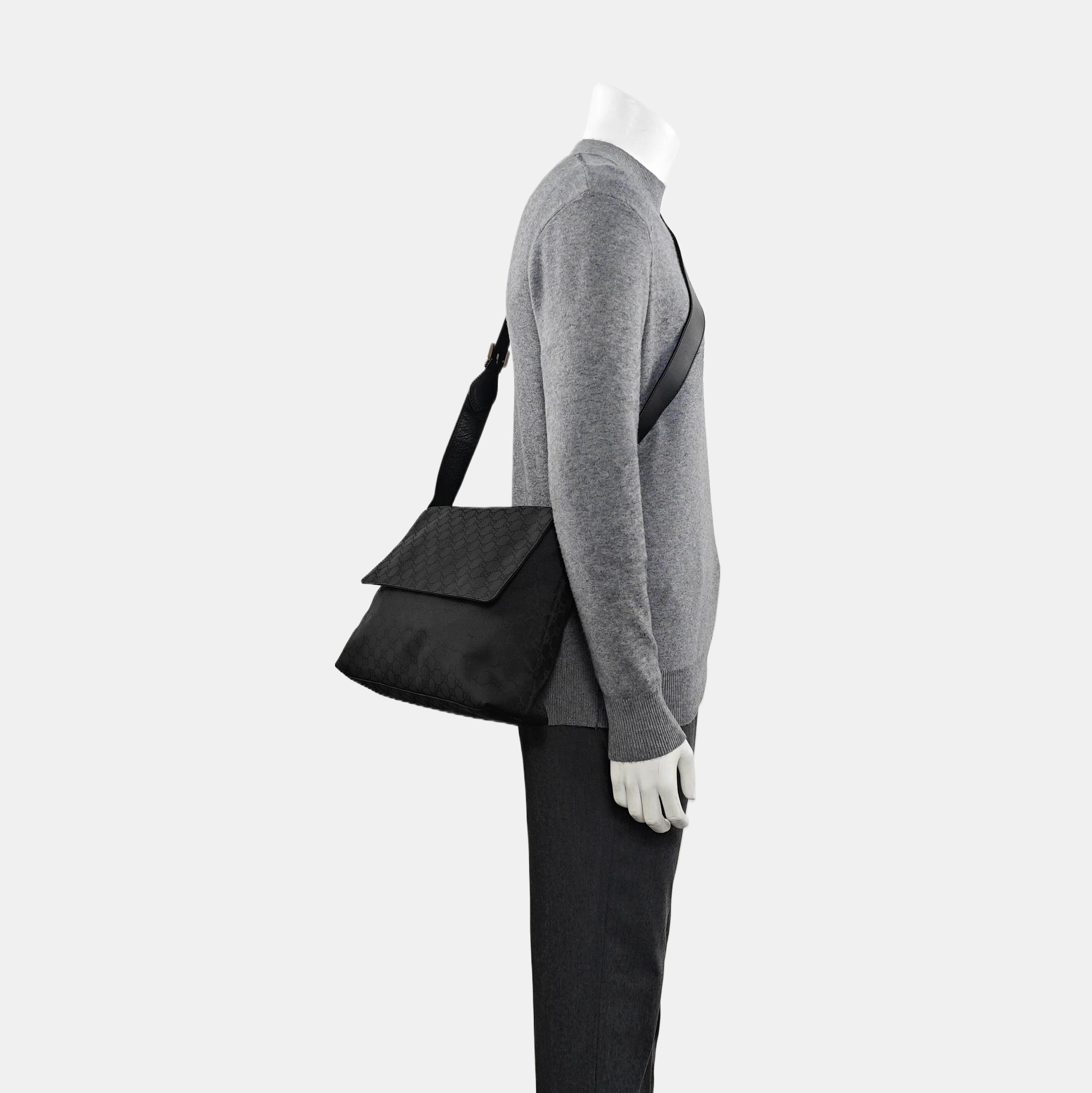Ligne Shima Monogram Canvas Black