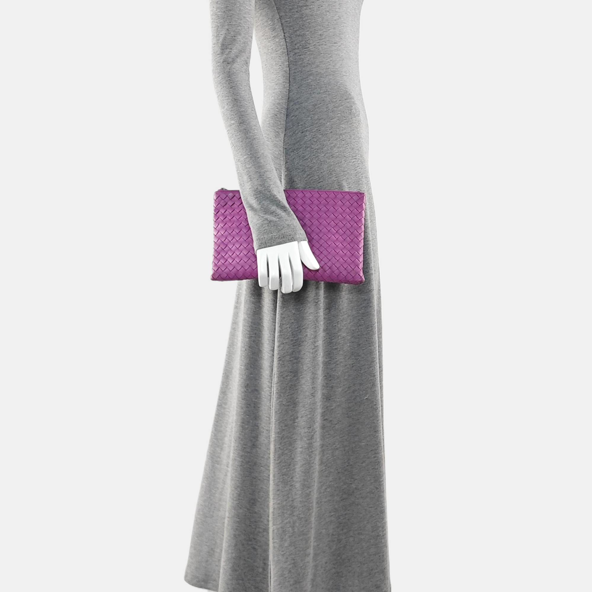 Calfskin Clutch Pink