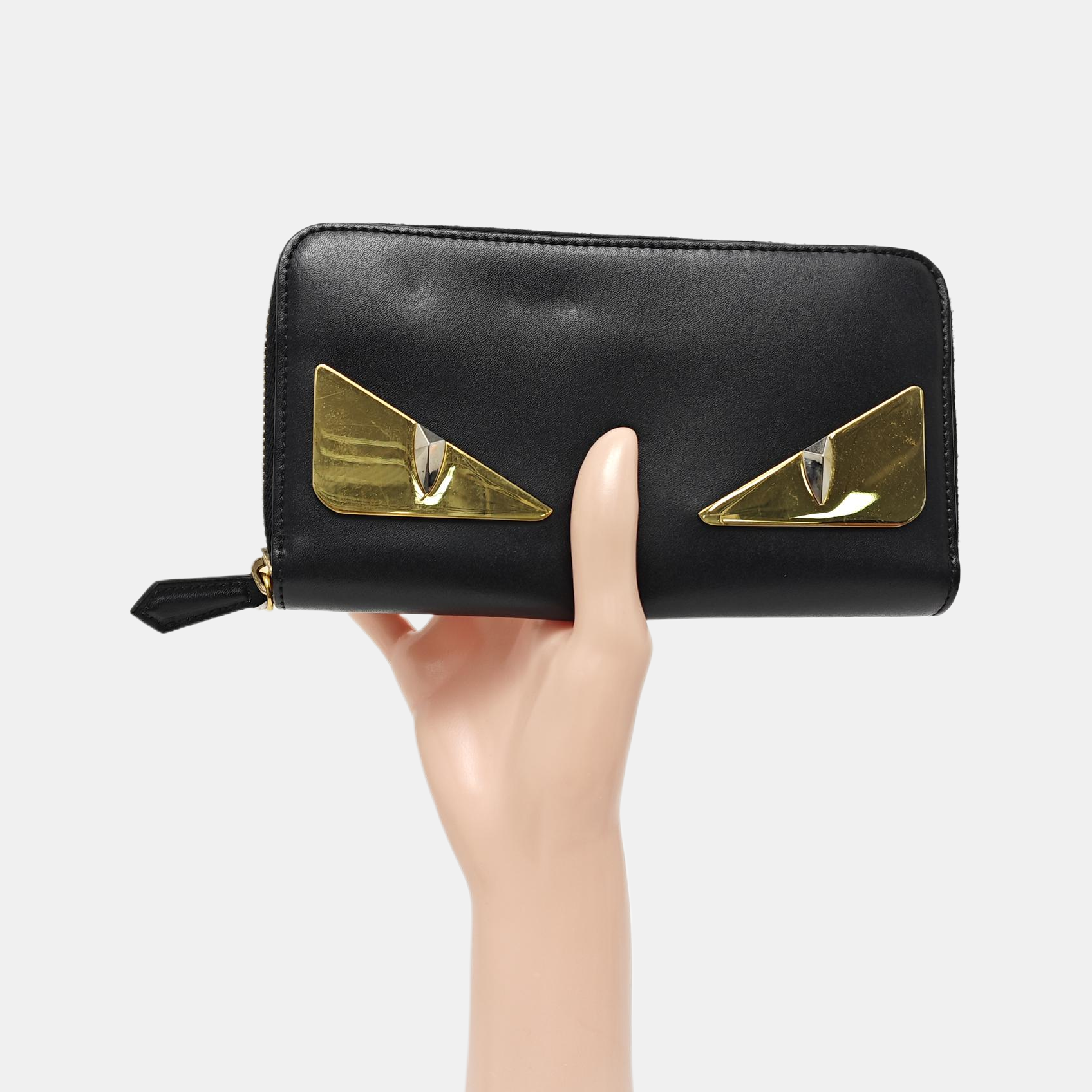 Monster Calfskin Black Wallet