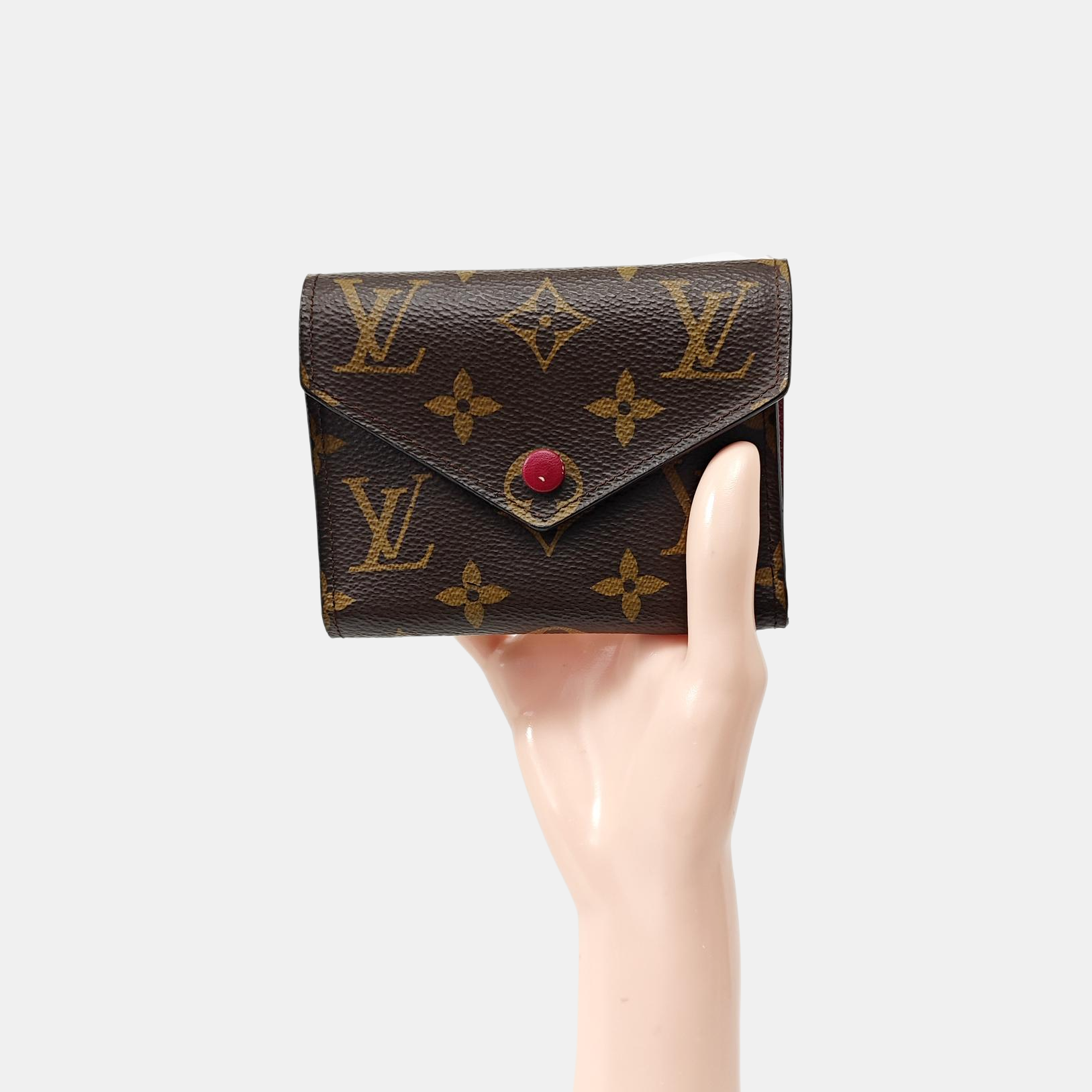 VICTORINE Monogram Coated Canvas Brown Card Holder