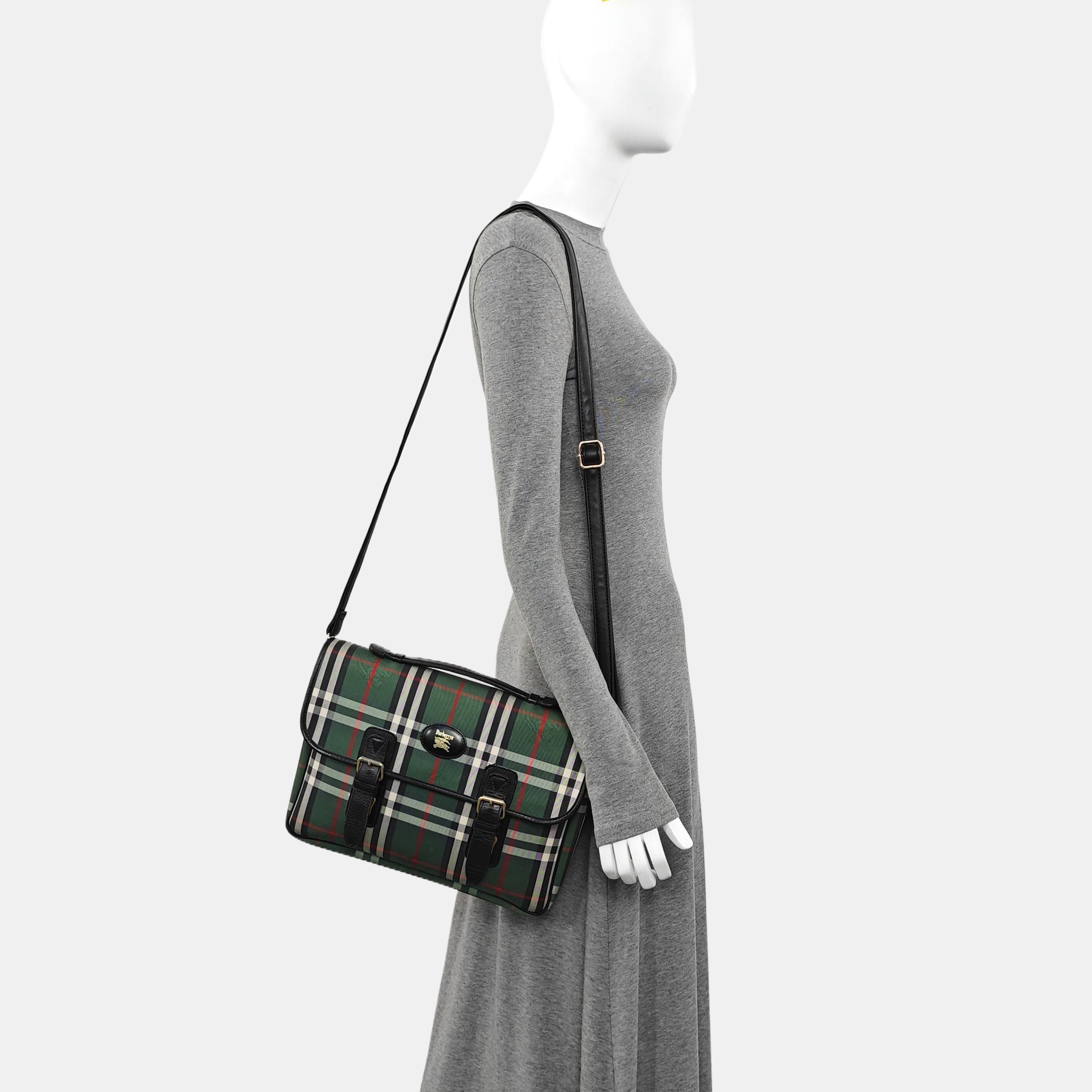 Fabric Shoulder Bag Green