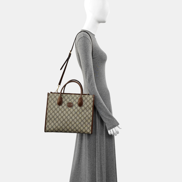Retro Small Monogram Coated Canvas Brown