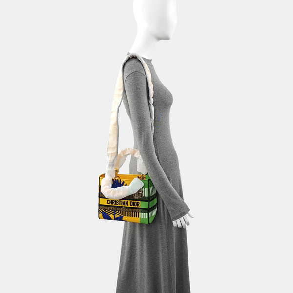 Authenticated pre-owned  Lady D-Lite Medium Fabric Multicolor - Tote Bag at Looply