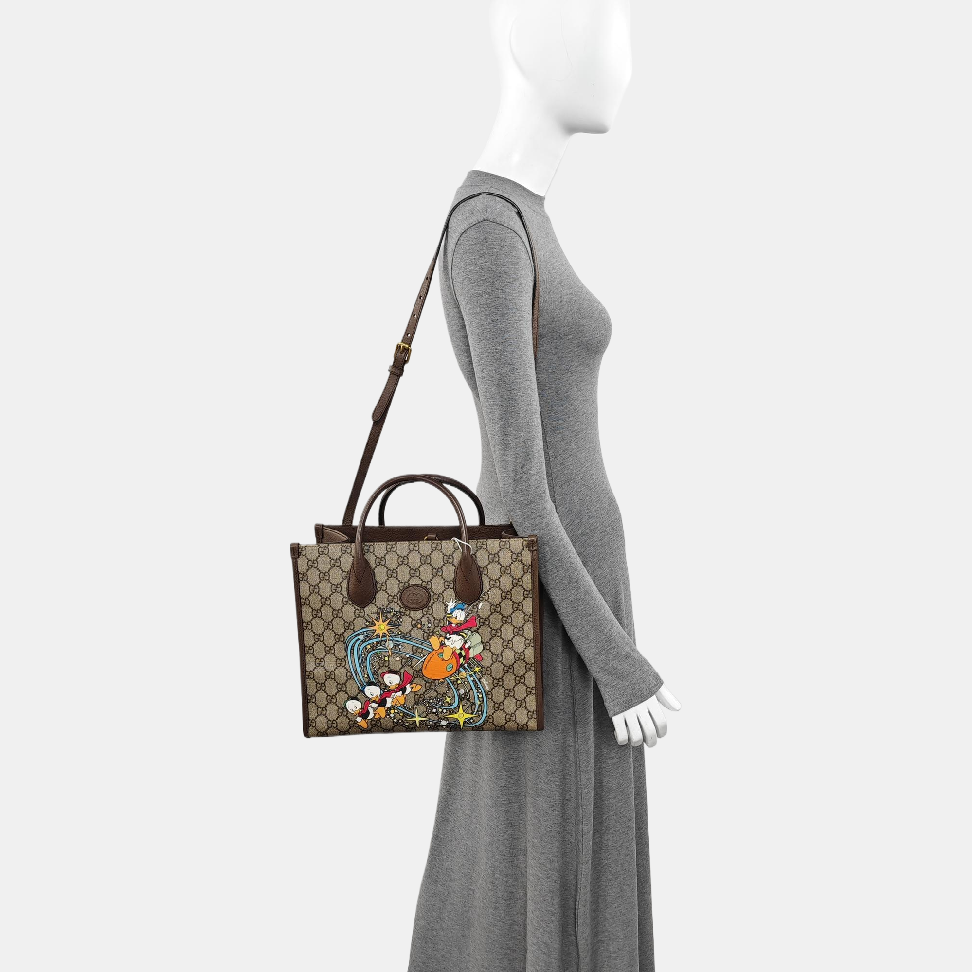 Disney X Gucci Monogram Coated Canvas Beige