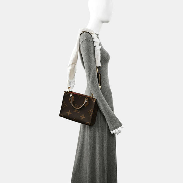 ONTHEGO PM Monogram Coated Canvas Brown