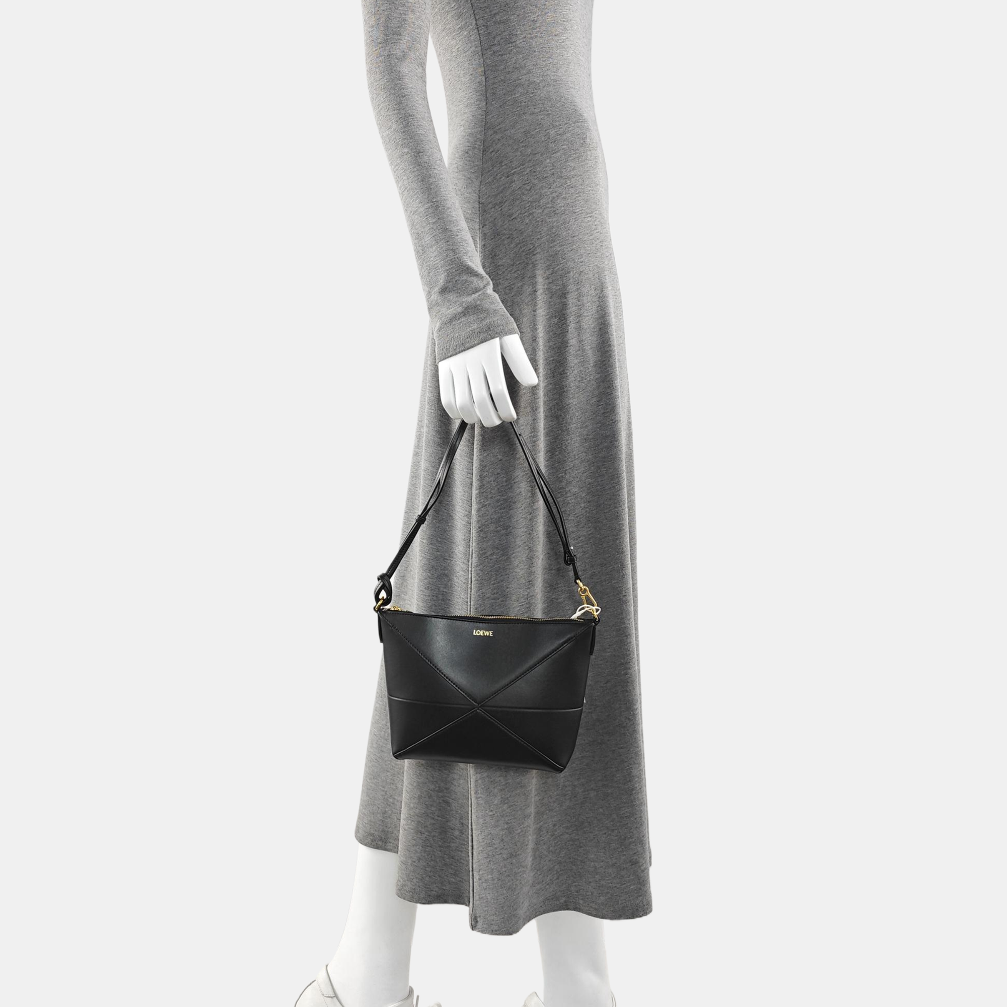 Origami Ala Quilted Calfskin Black