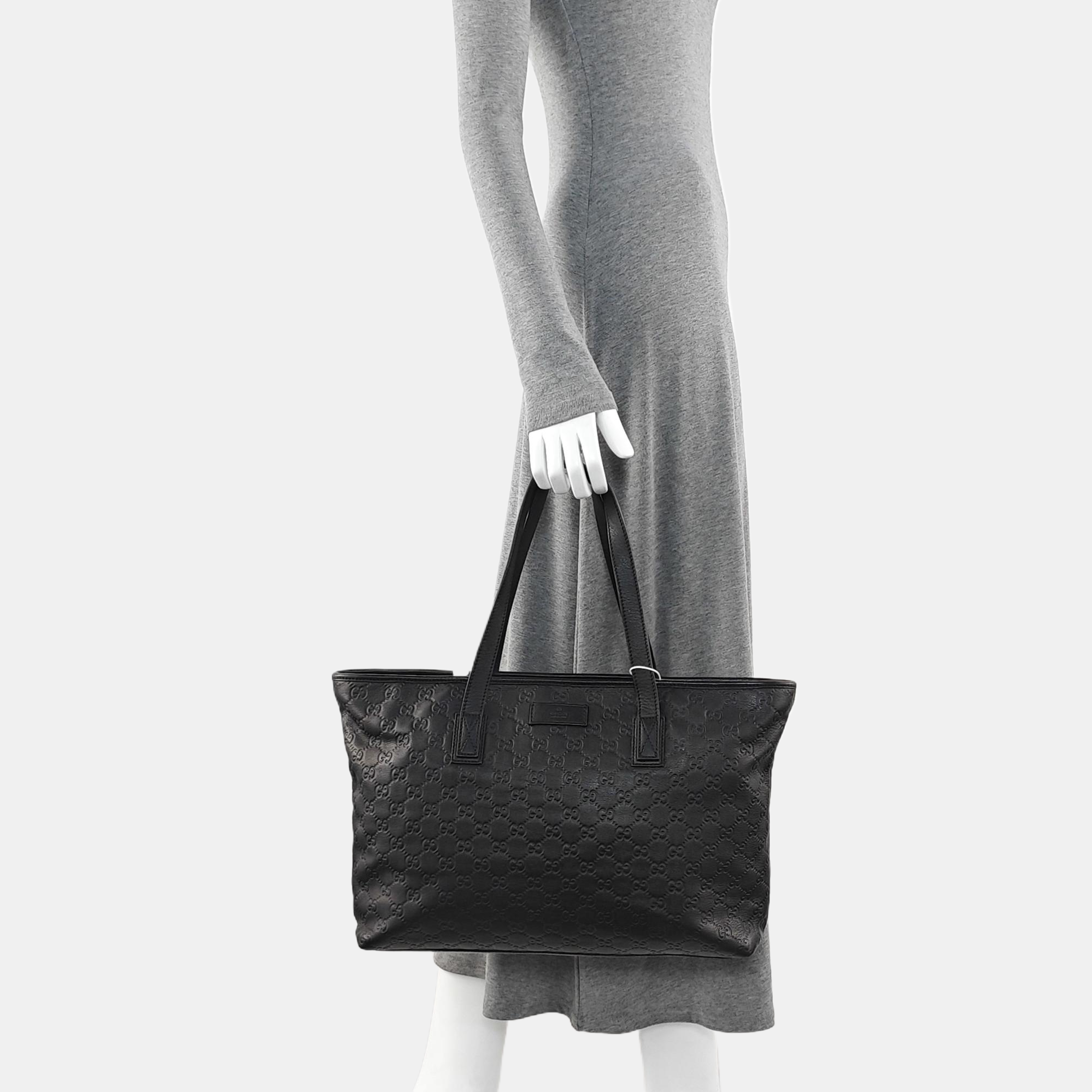 GG Imprime Monogram Calfskin Black