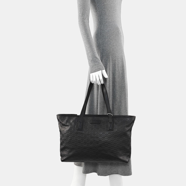 GG Imprime Monogram Calfskin Black