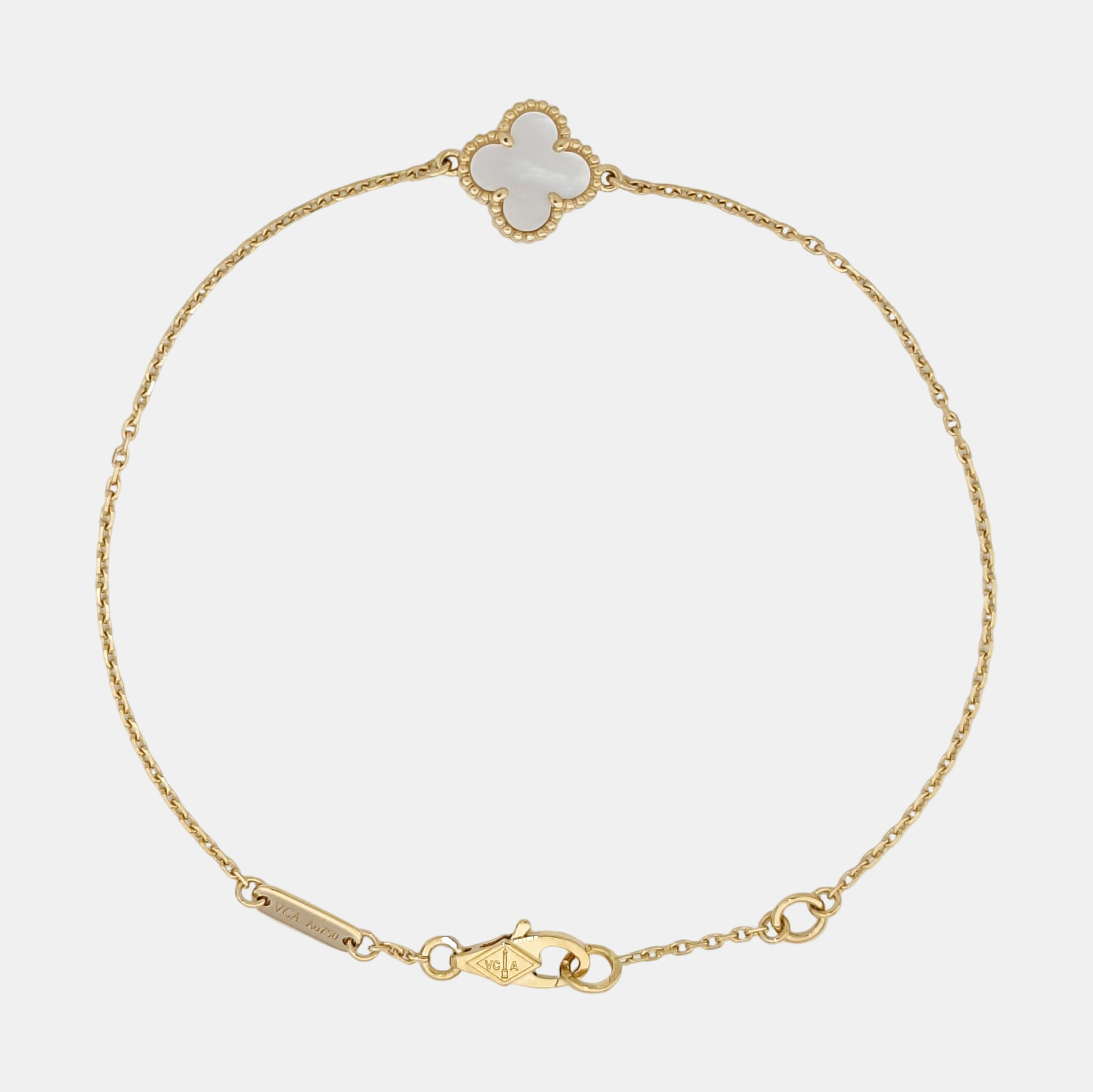 Sweet Alhambra 18k Gold Bracelet