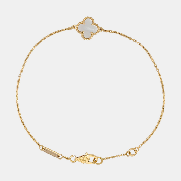 Sweet Alhambra 18k Gold Bracelet