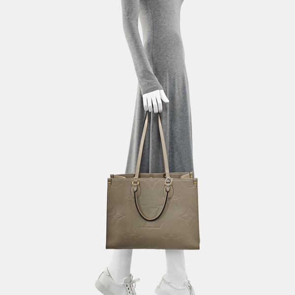 ONTHEGO MM Monogram Calfskin Gray