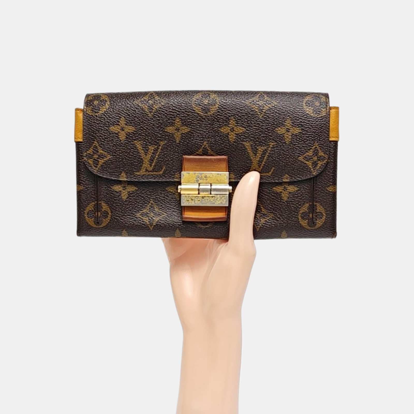 ELYSEE Monogram Coated Canvas Brown