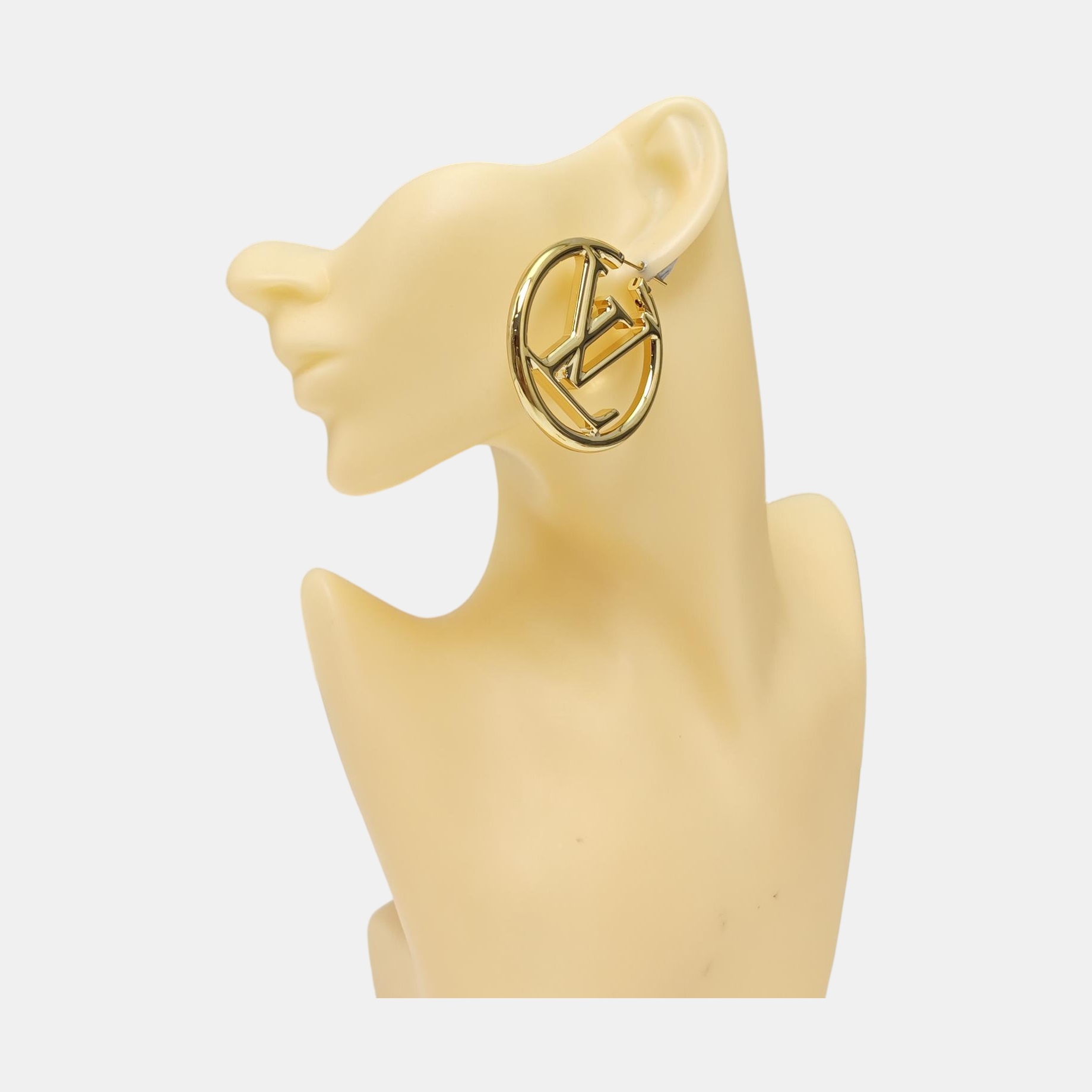 LOUISE Metal Gold Stud Earrings