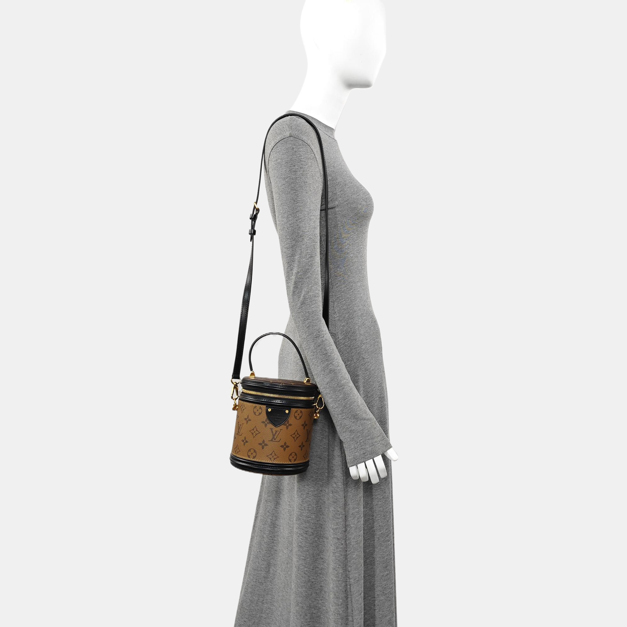 CANNES PM Monogram Coated Canvas Brown