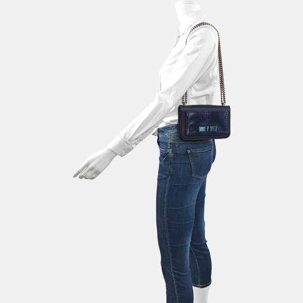 Ginny Calfskin Blue