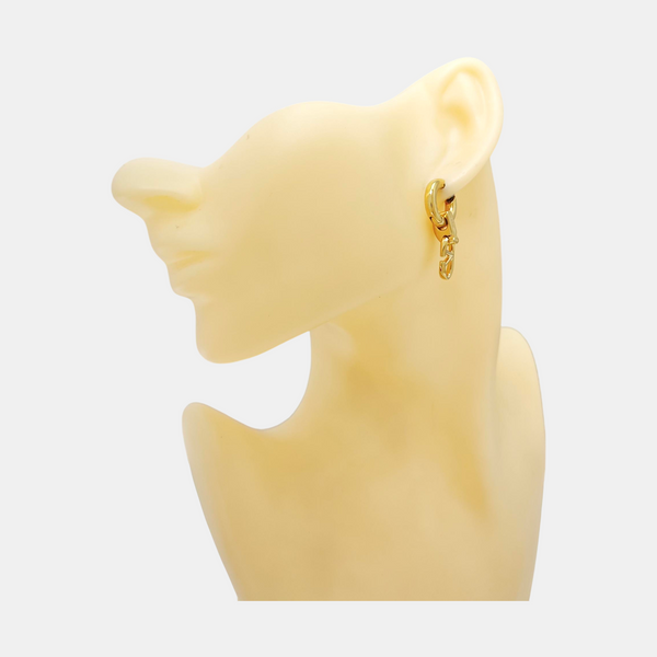 Metal Gold Stud Earrings