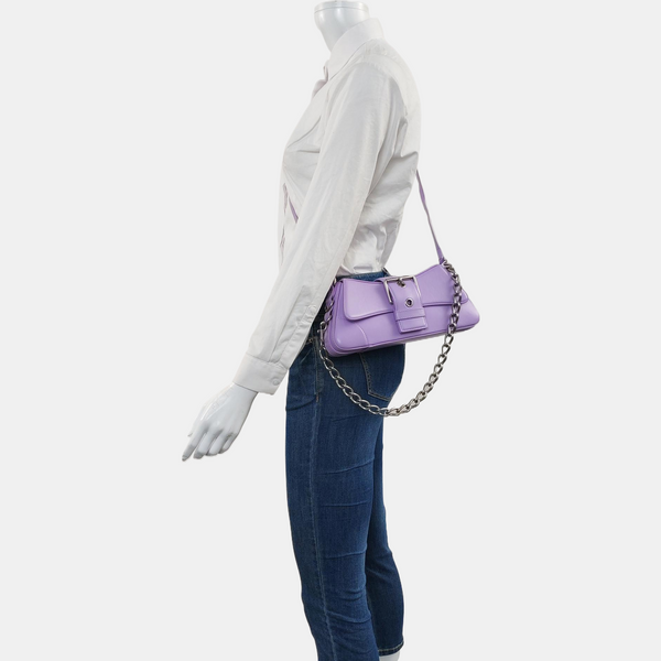 LINDSAY Small Calfskin Purple