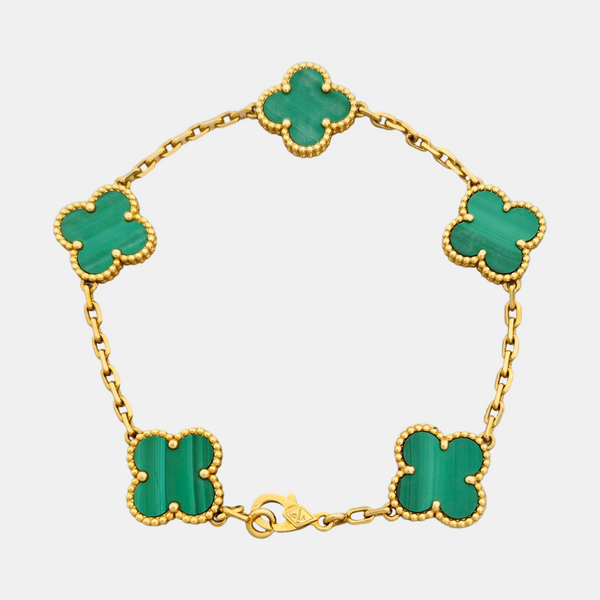 Vintage Alhambra 18k Gold Bracelet